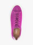 Gabor Camrose Wide Fit Suede Trainers, Orchid