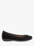 Gabor Raven Suede Patent Buckle Pumps, Black