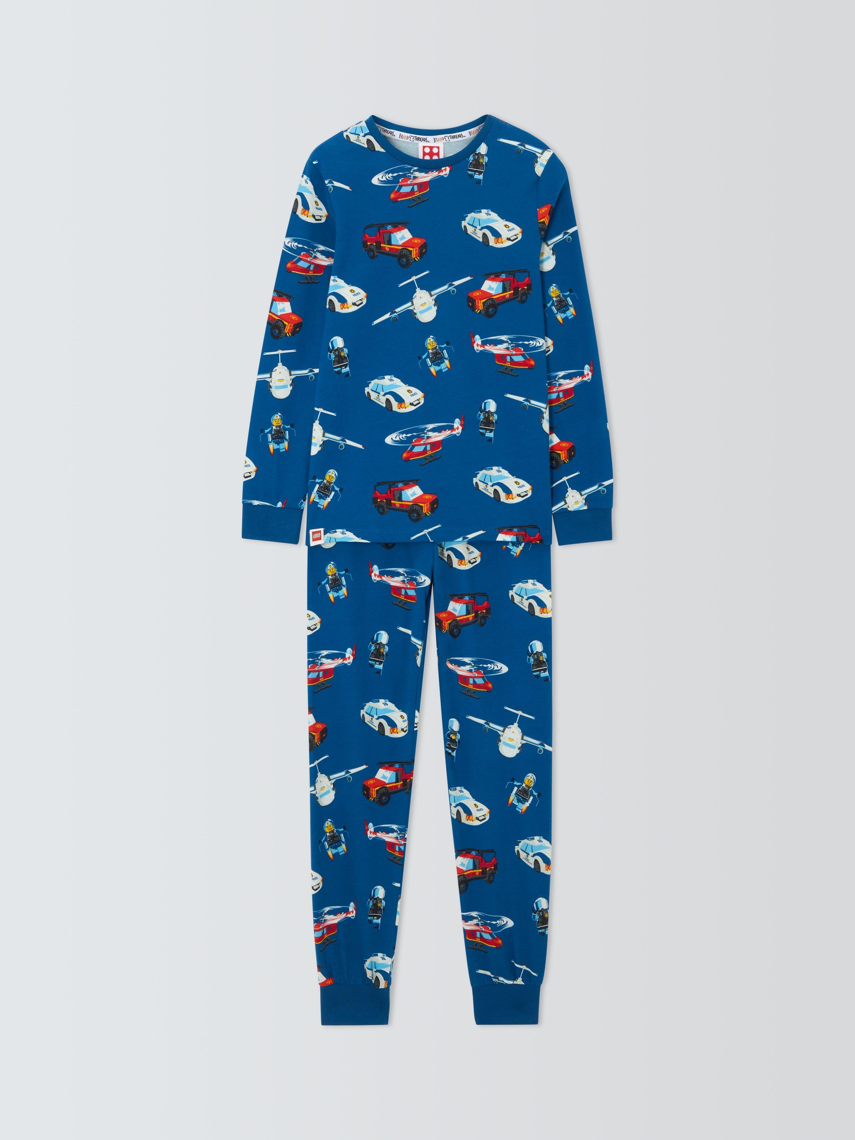 LEGO Kids City Print Cotton Pyjama Set Blue Multi