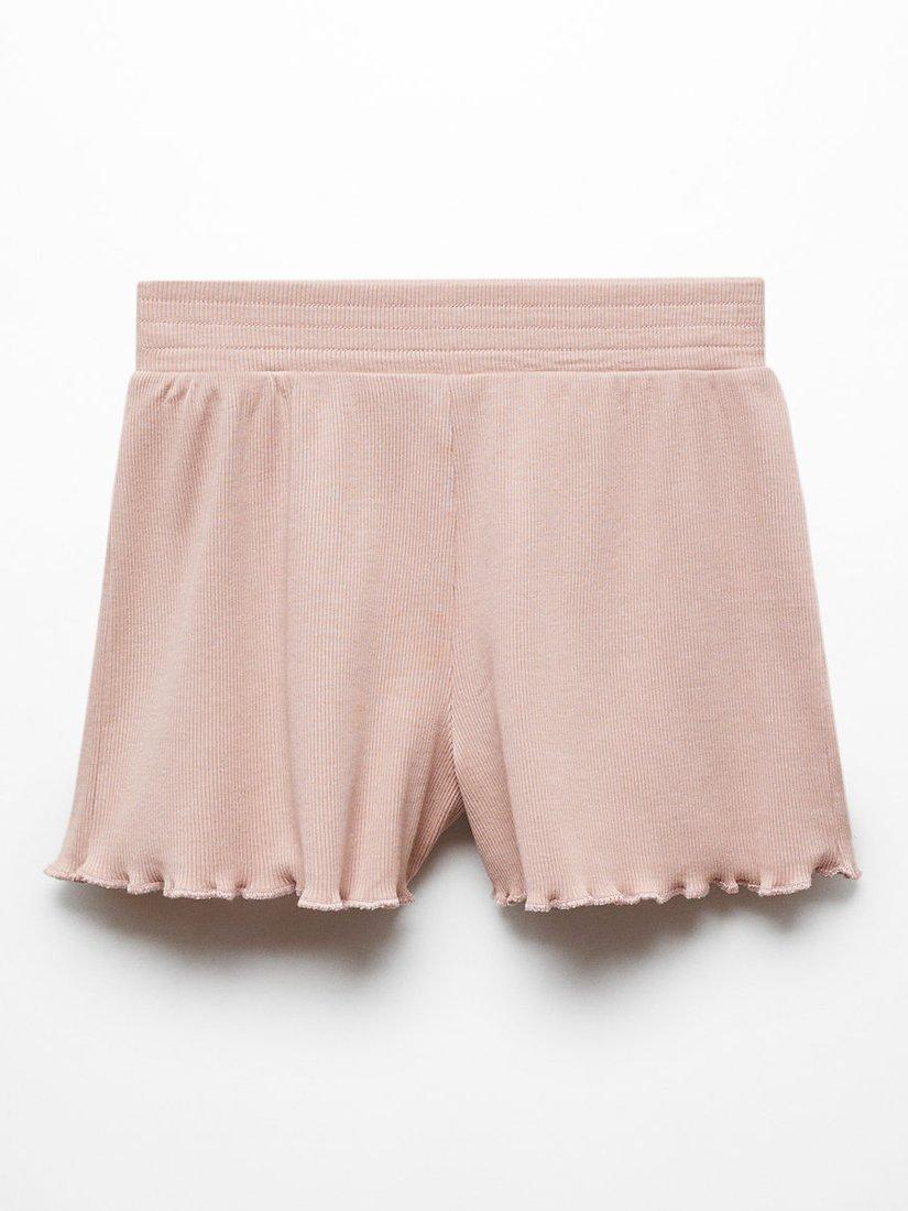 Mango Kids' Jolie Ruffle Hem Shorts