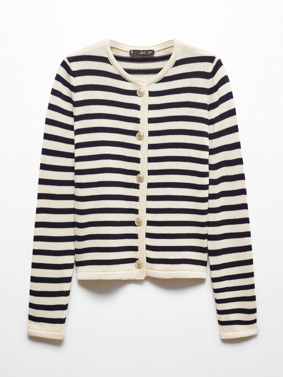 Product image 3 of 6, which shows Mango Eliot Cardigan, Navy, XXS