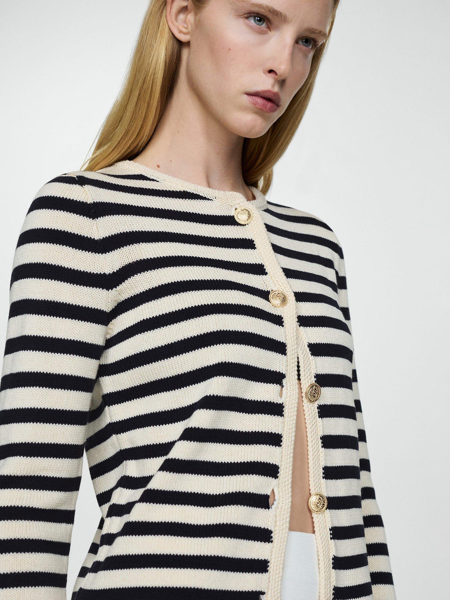 Product image 5 of 6, which shows Mango Eliot Cardigan, Navy, XXS