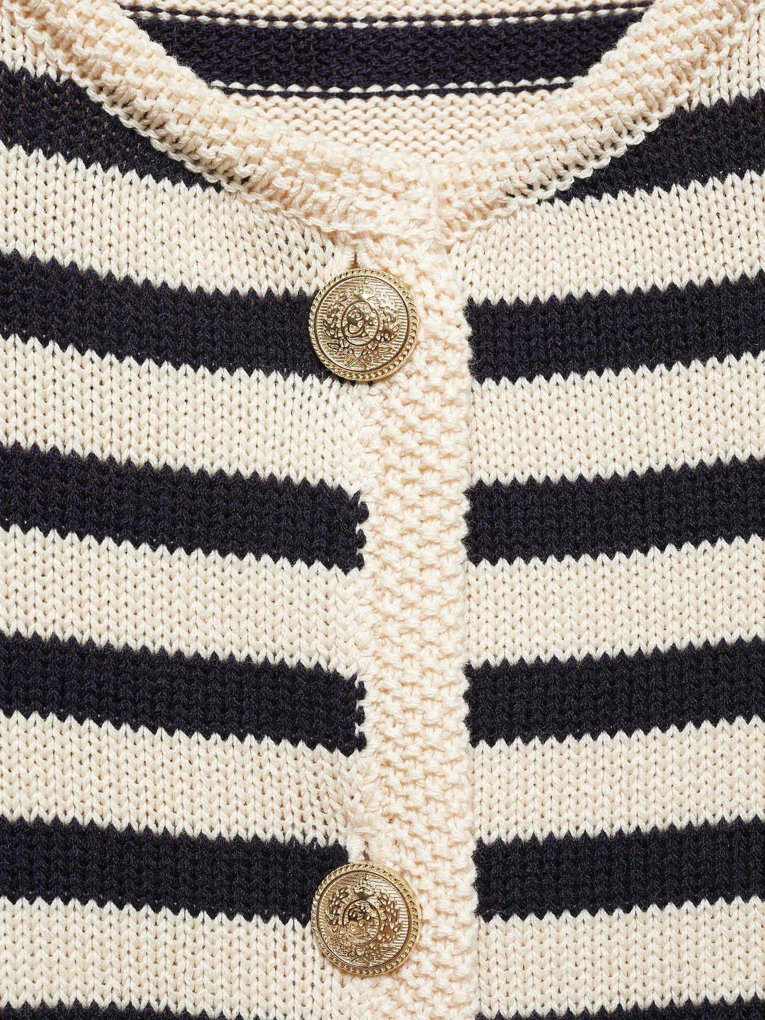 Product image 6 of 6, which shows Mango Eliot Cardigan, Navy, XXS