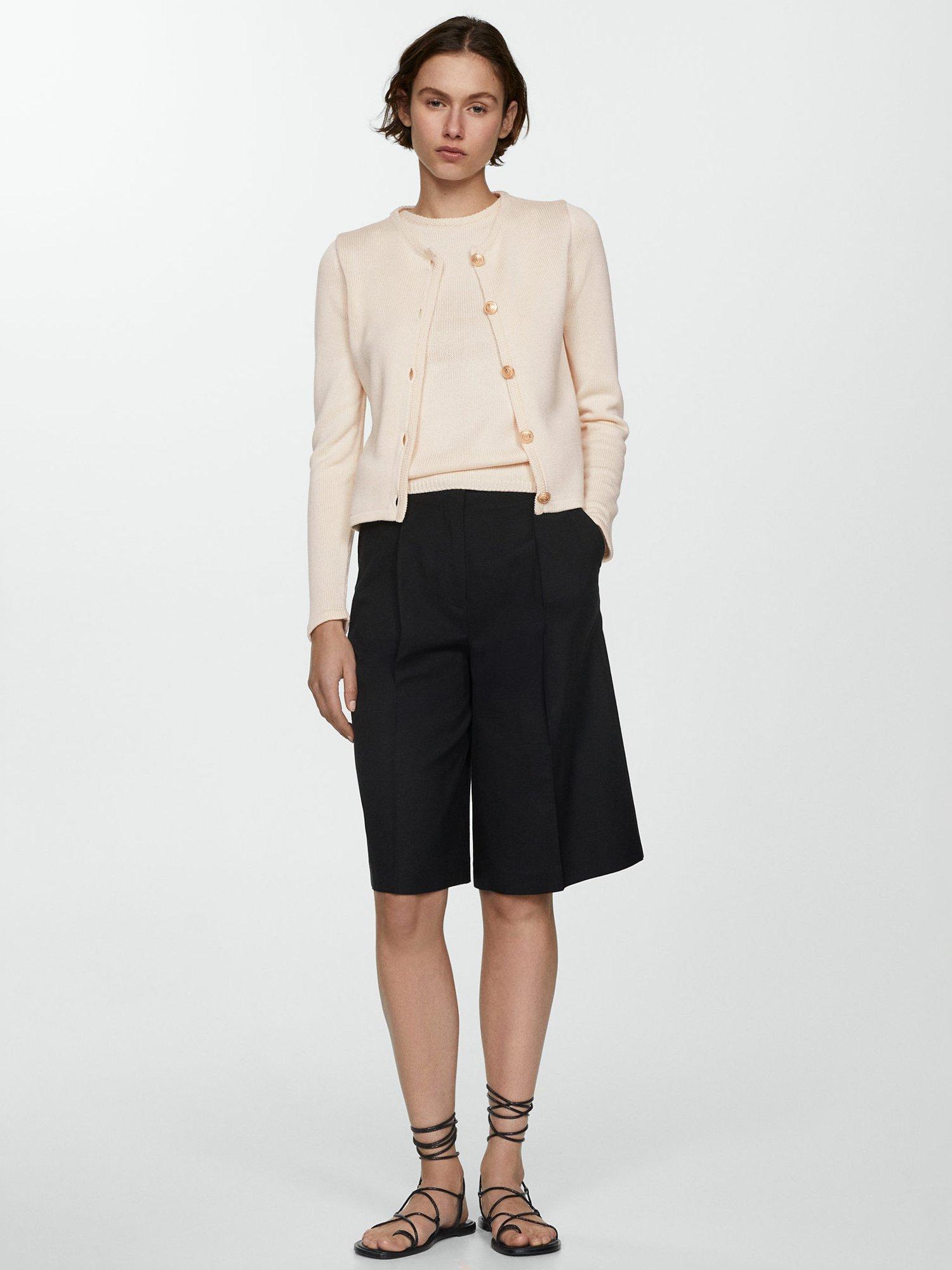 Product image 2 of 7, which shows Mango Eliot Cardigan, Light Beige, L