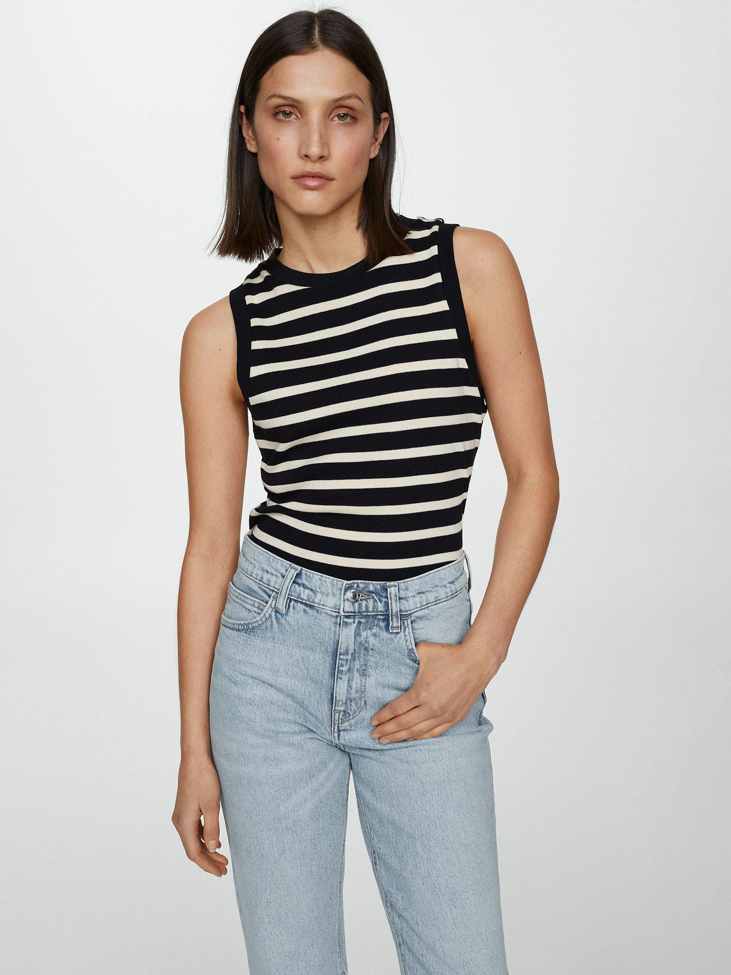 Product image 5 of 7, which shows Mango Mom Comfort High Rise Jeans, Open Blue, 4