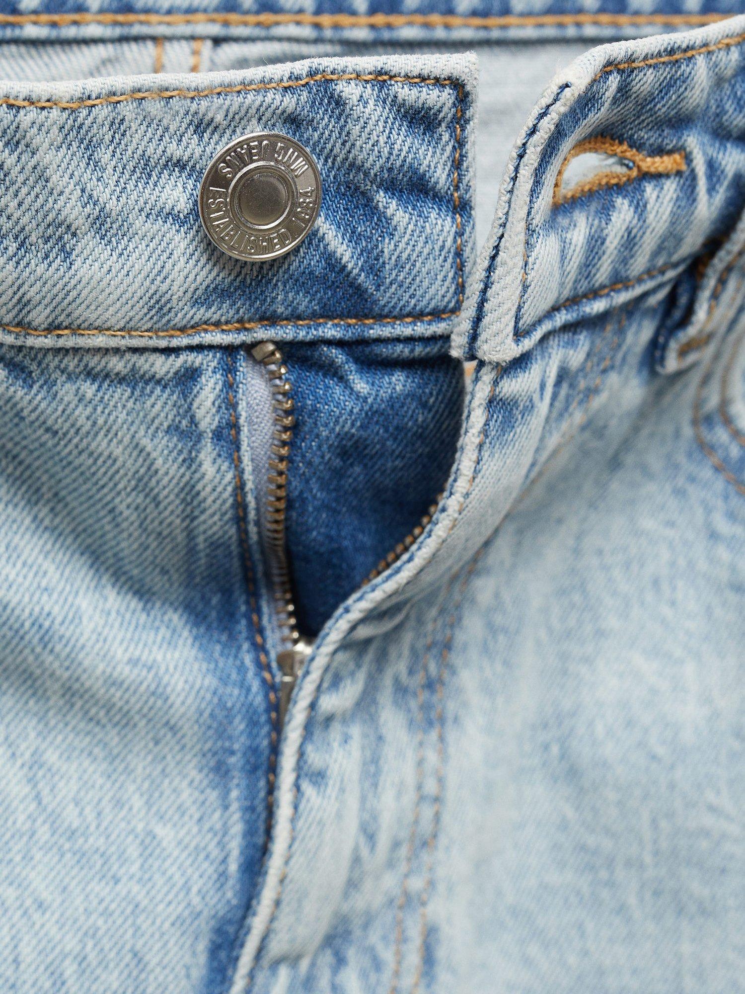 Product image 7 of 7, which shows Mango Mom Comfort High Rise Jeans, Open Blue, 4