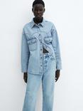 Mango Westie Denim Shirt, Blue