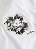 Calvin Klein Cotton Regular Fit Short Sleeve Floral Graphic T-Shirt, Pure White