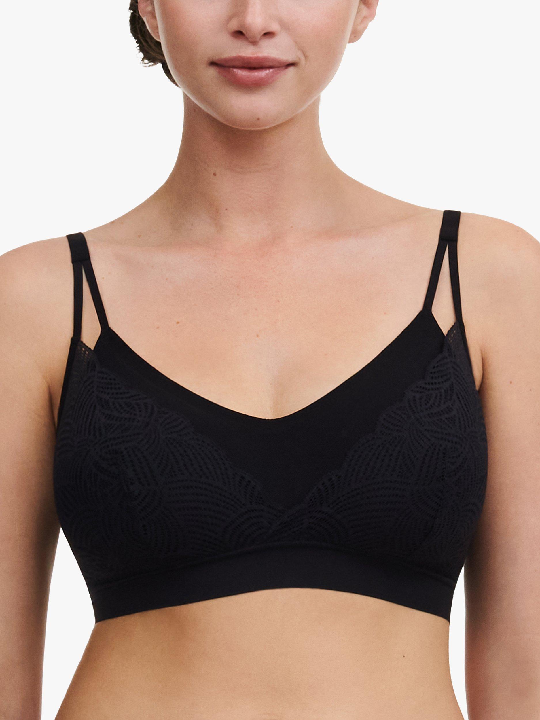 Chantelle Soft Stretch Lace Padded Bralette, Black, XS-S