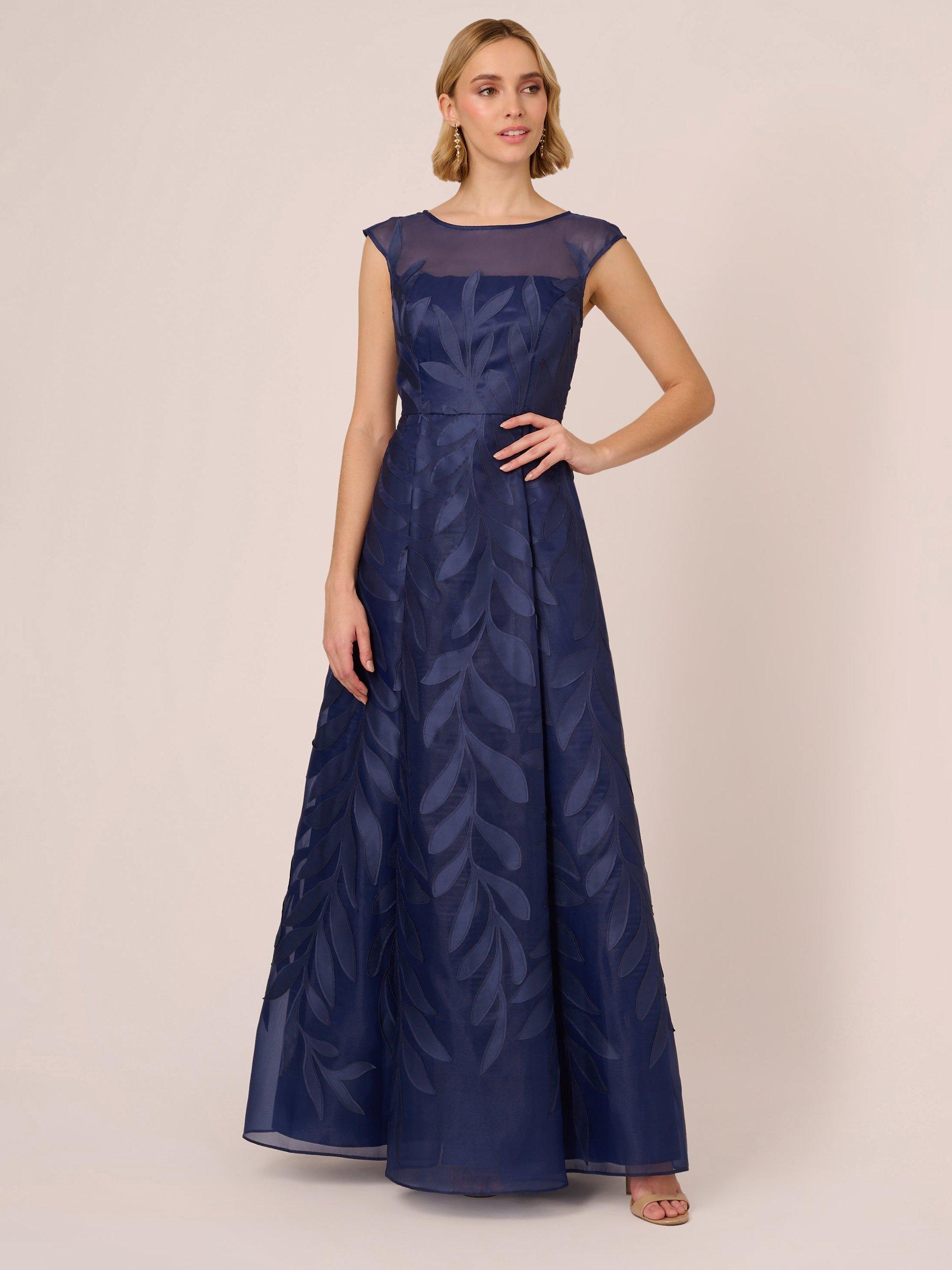 Adrianna papell navy gown hotsell