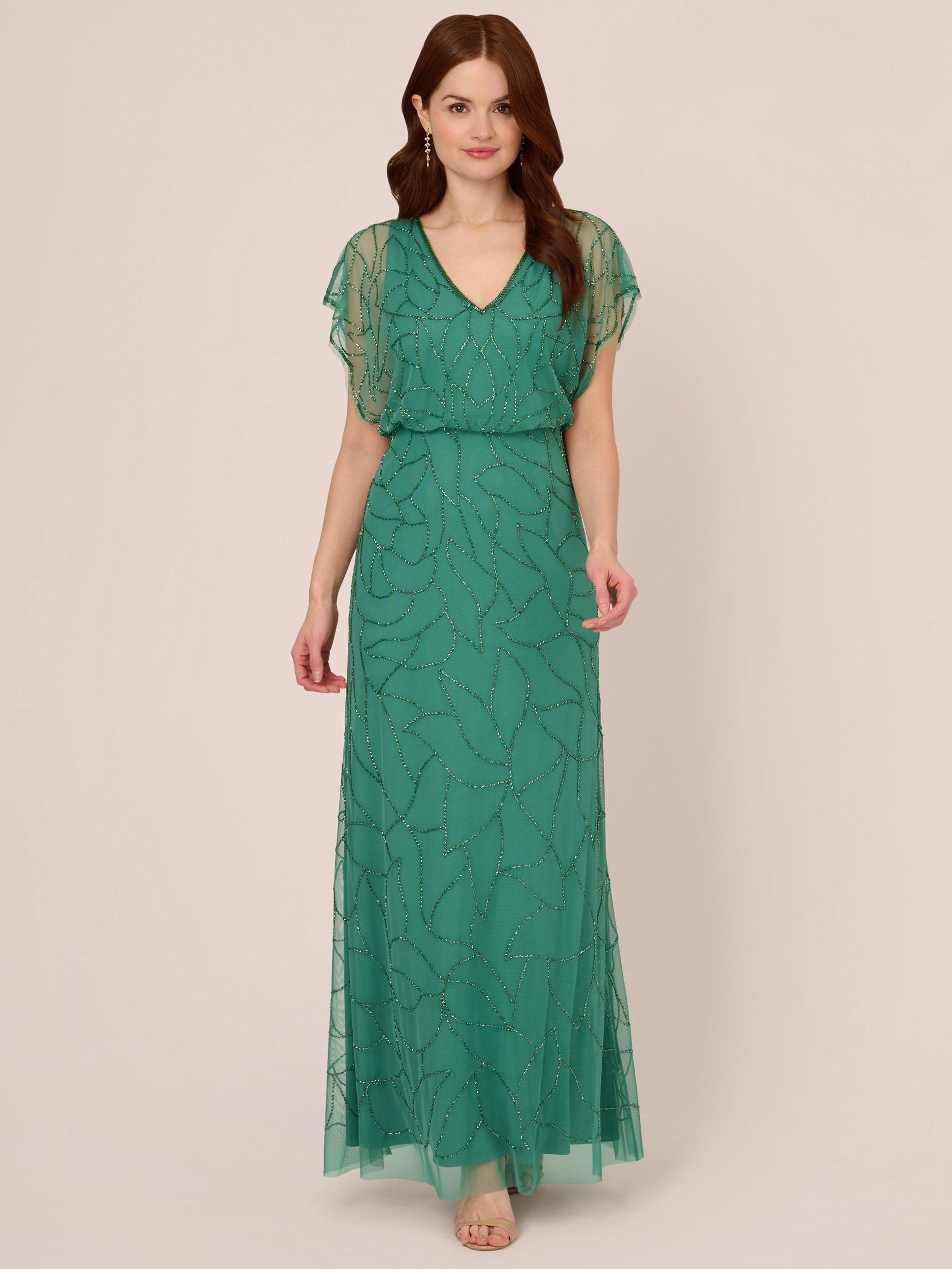 Adrianna papell beaded blouson gown best sale