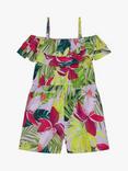 Angels by Accessorize Kids' Tropical Print Jumpsuit, Multi