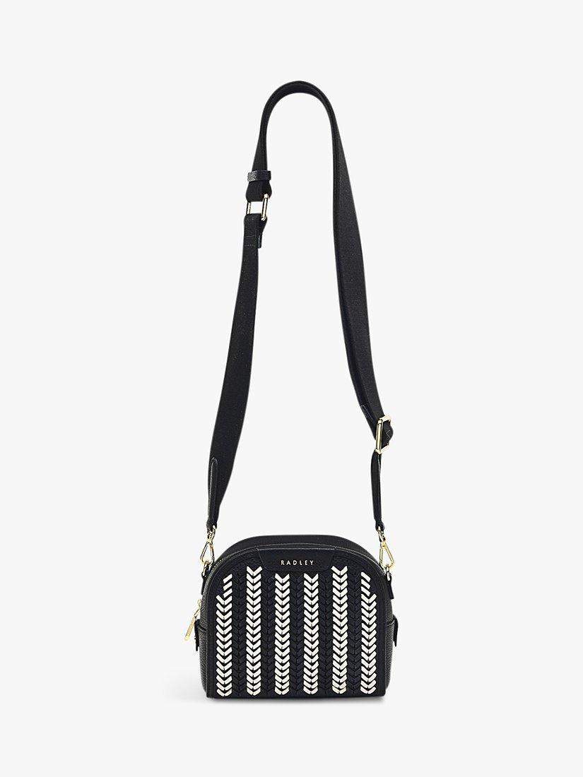 Black and white crossbody purse best sale