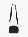 Radley Arden Crescent Woven Leather Crossbody Bag, Black/White