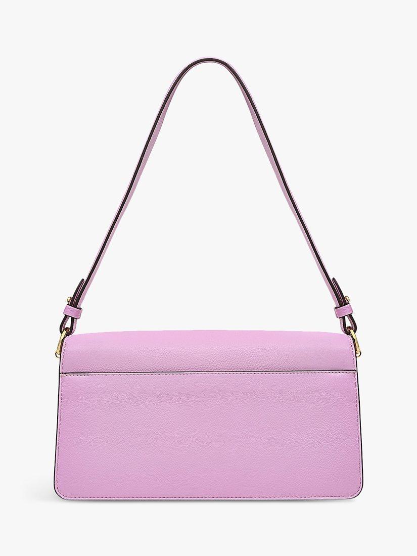 Radley Leather Lane Grained Leather Shoulder Bag, Sugar Pink, One Size