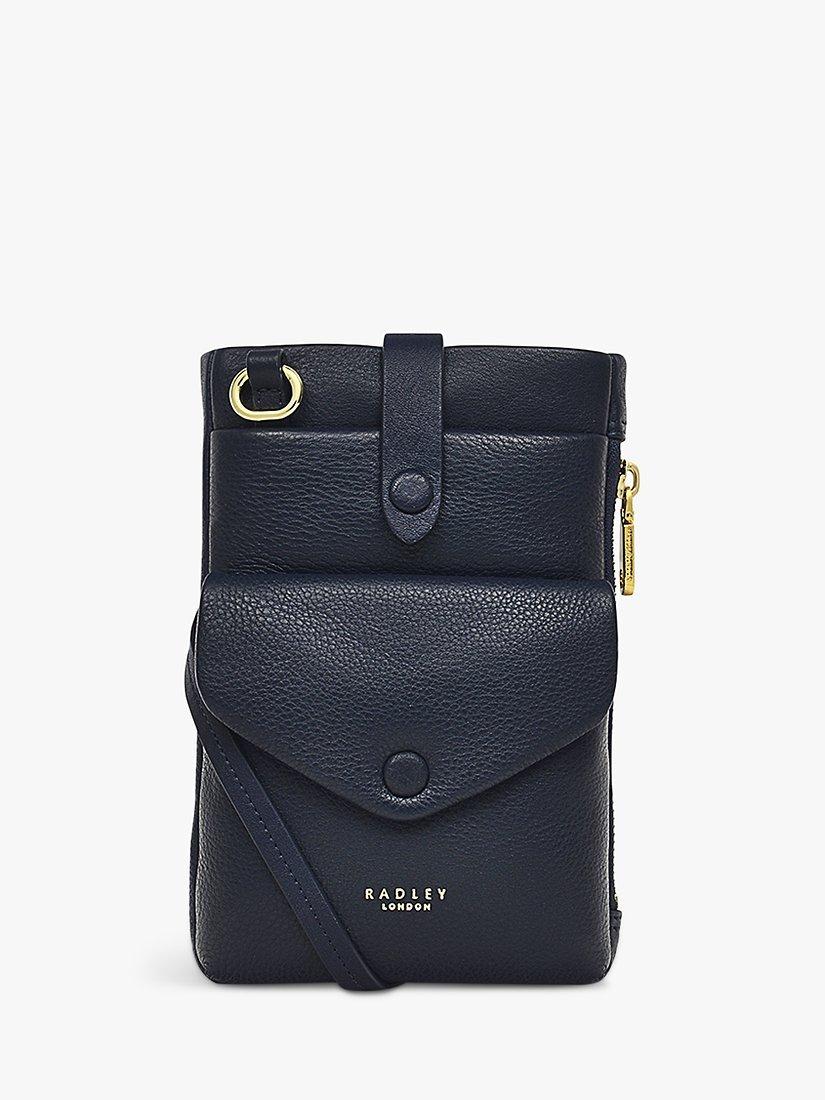 Radley Mallow Street Leather Cross Body Phone Bag, Ink, One Size