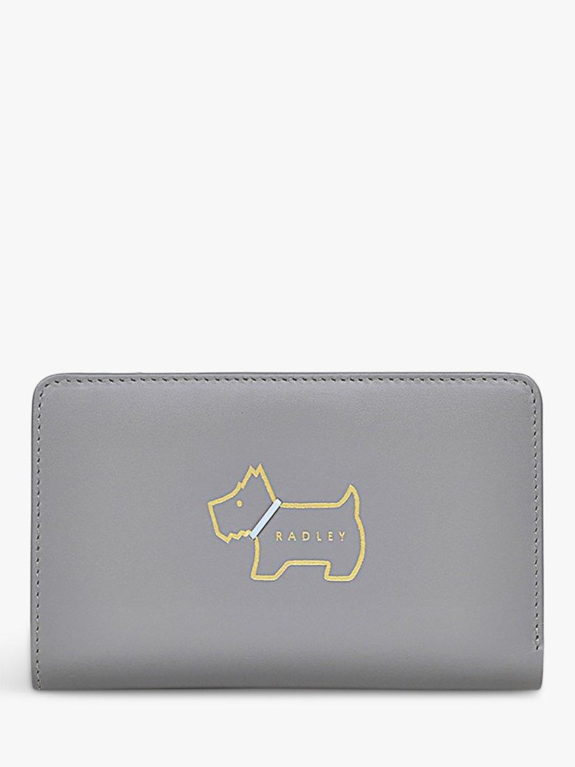 Radley Heritage Dog Outline Leather Purse, Cloud Burst