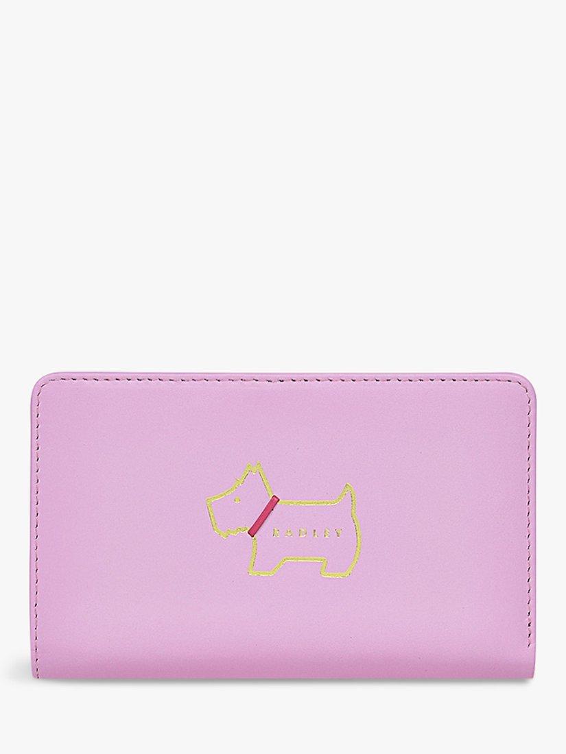 Radley Heritage Dog Outline Medium Bifold Purse, Sugar Pink, One Size