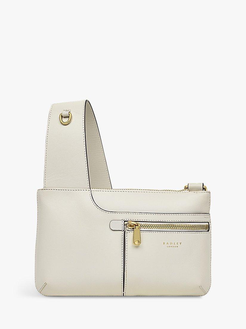 Radley Pockets Icon Small Zip Top Cross Body Bag, Chalk, One Size