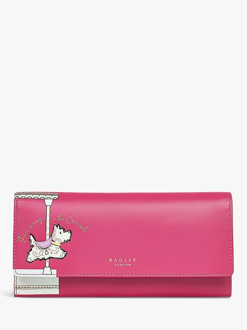 Product image 1 of 4, which shows Radley Magic Carousel Large Flapover Matinee Purse, Coulis, One Size