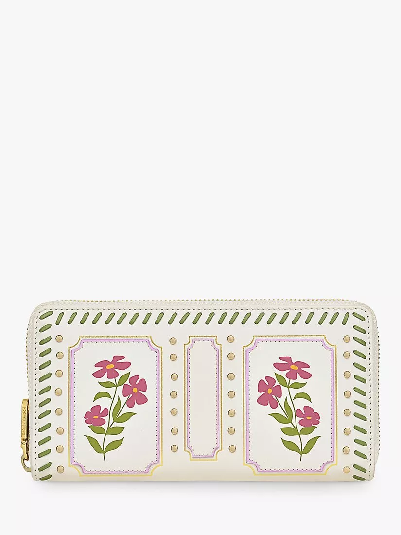 Radley Carousel Large Zip Around Matinee Purse, Chalk/Multi