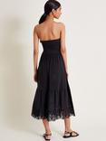 Monsoon Bailey Bandeau Dress, Black