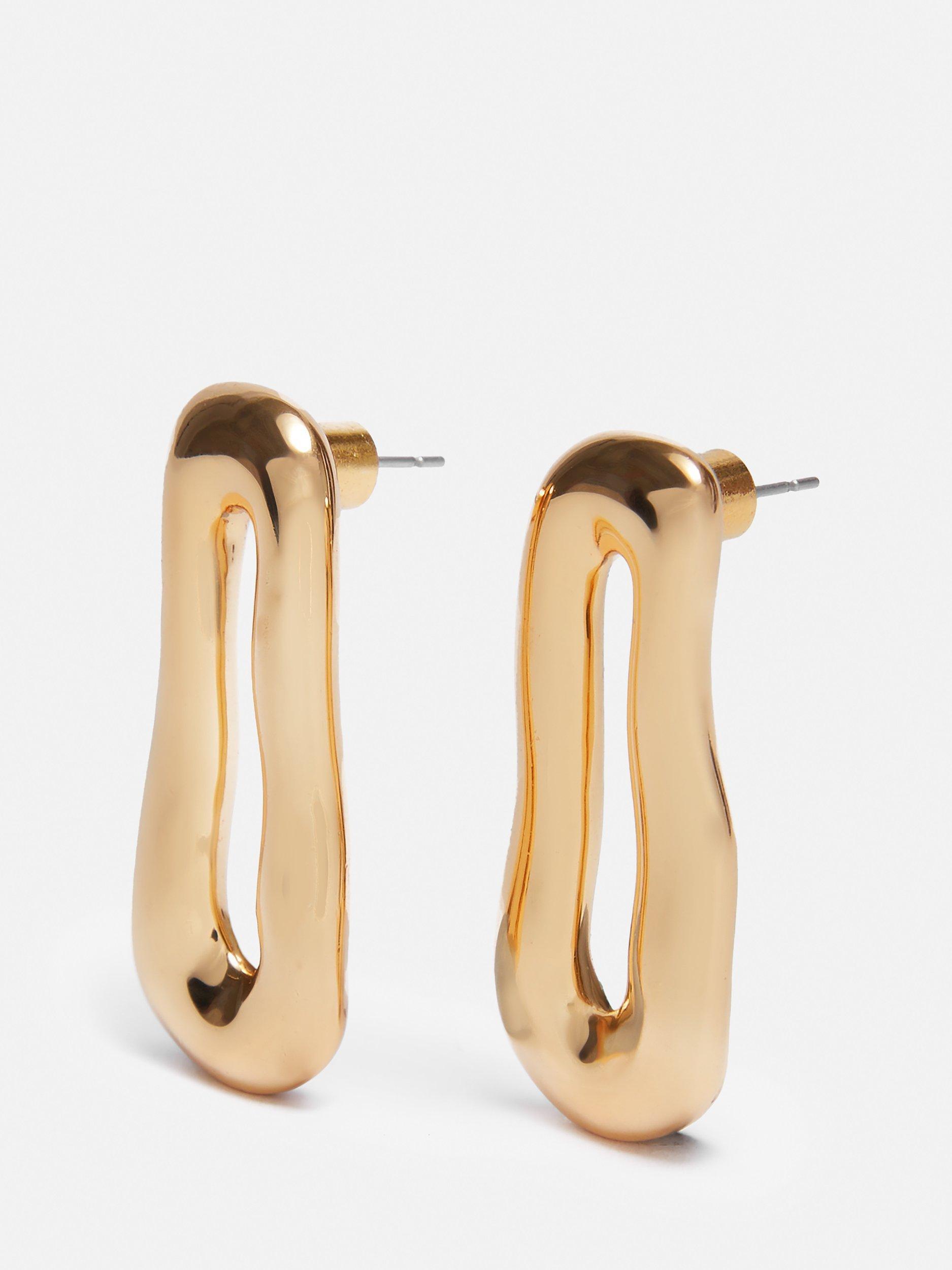 Jigsaw Organic Loop Earrings