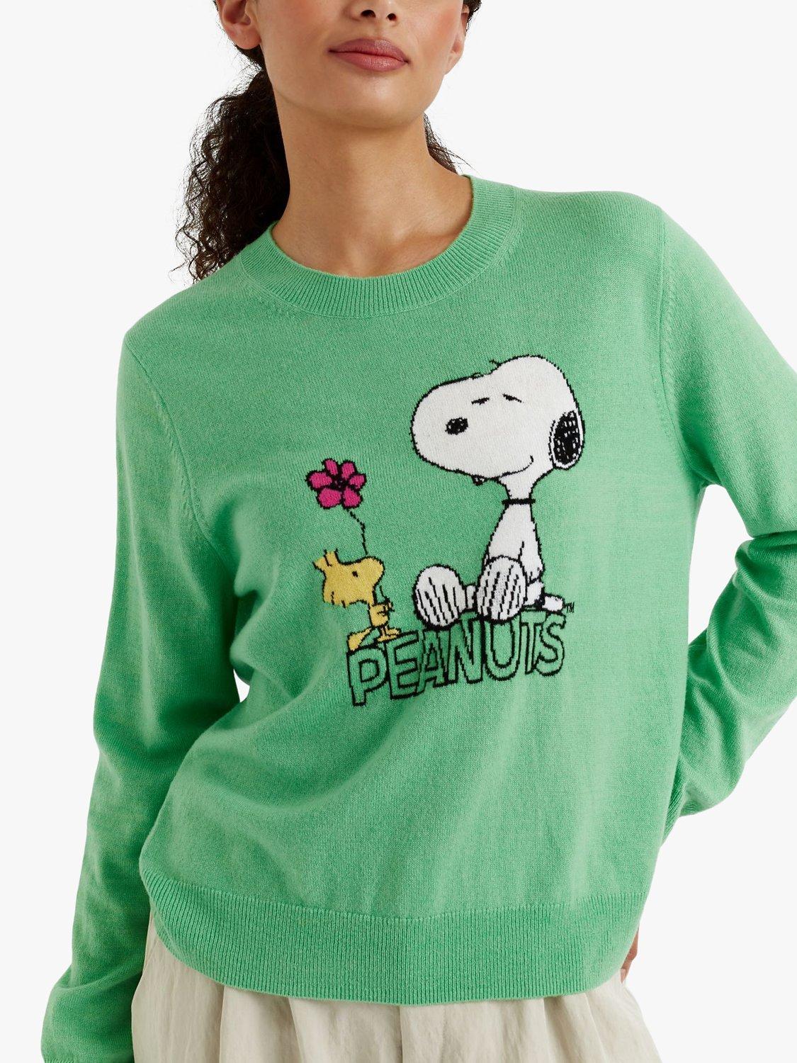 Chinti & Parker Peanuts Wool Cashmere Blend Jumper, Sea Fresh Green, XS