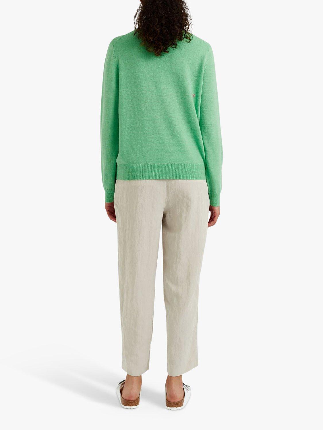 Chinti & Parker Peanuts Wool Cashmere Blend Jumper, Sea Fresh Green, XS