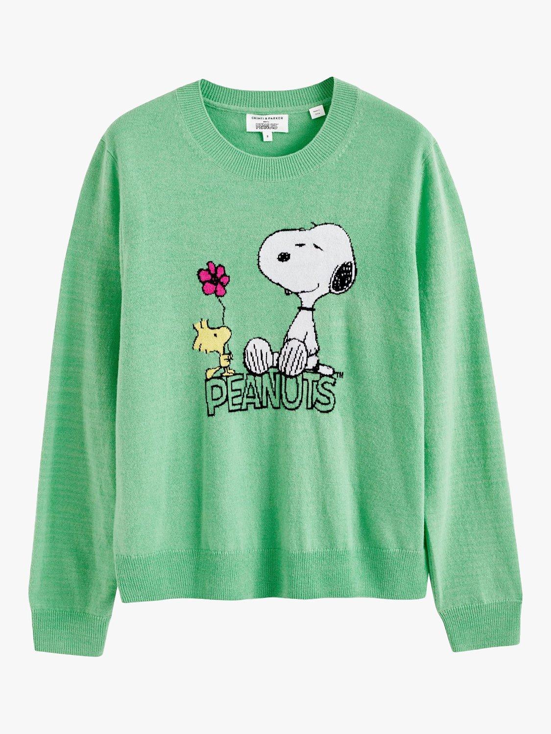 Chinti & Parker Peanuts Wool Cashmere Blend Jumper, Sea Fresh Green, XS