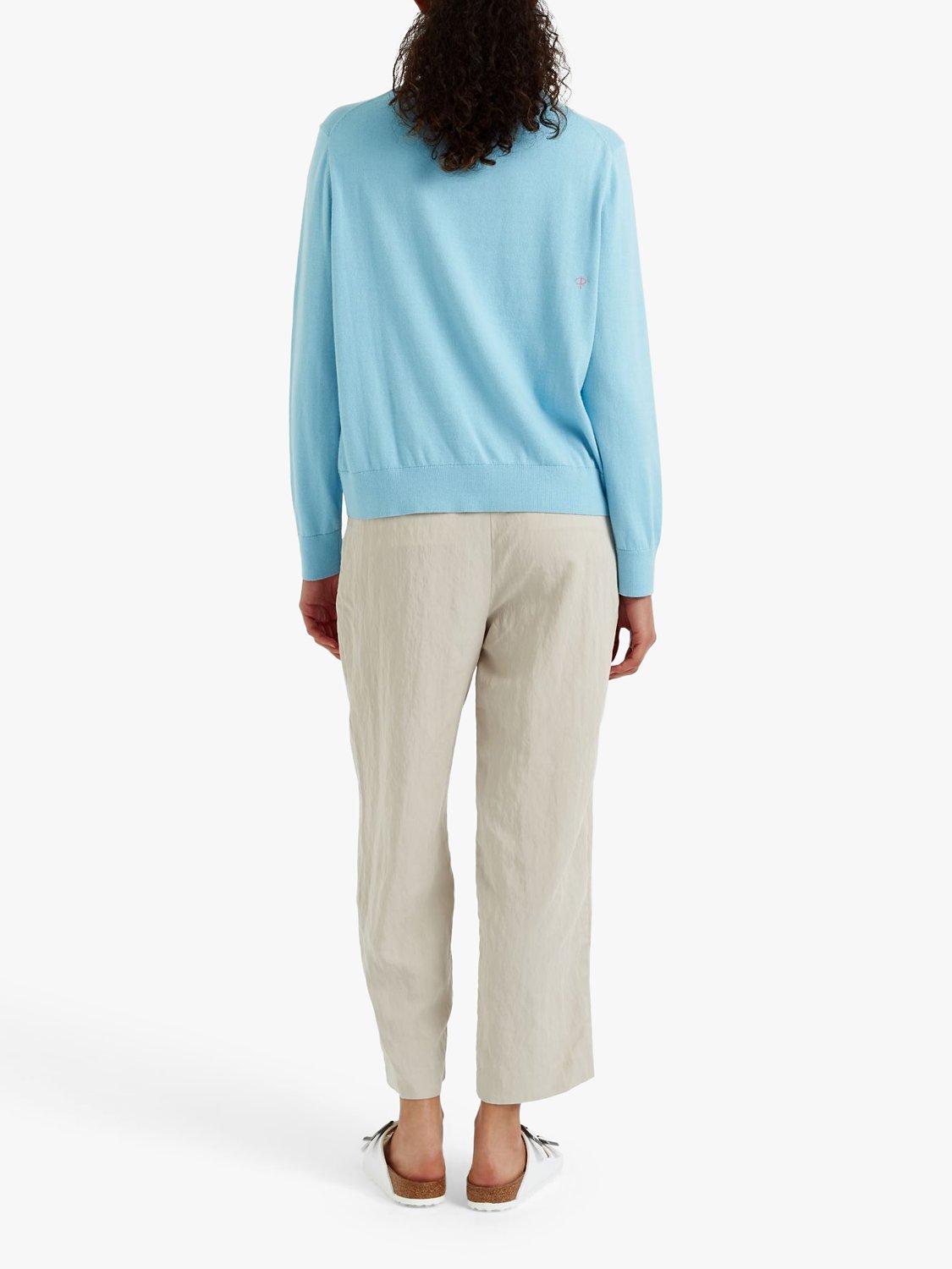 Product image 2 of 3, which shows Chinti & Parker Snoopy Jumper, Tidal Blue/Multi, XS