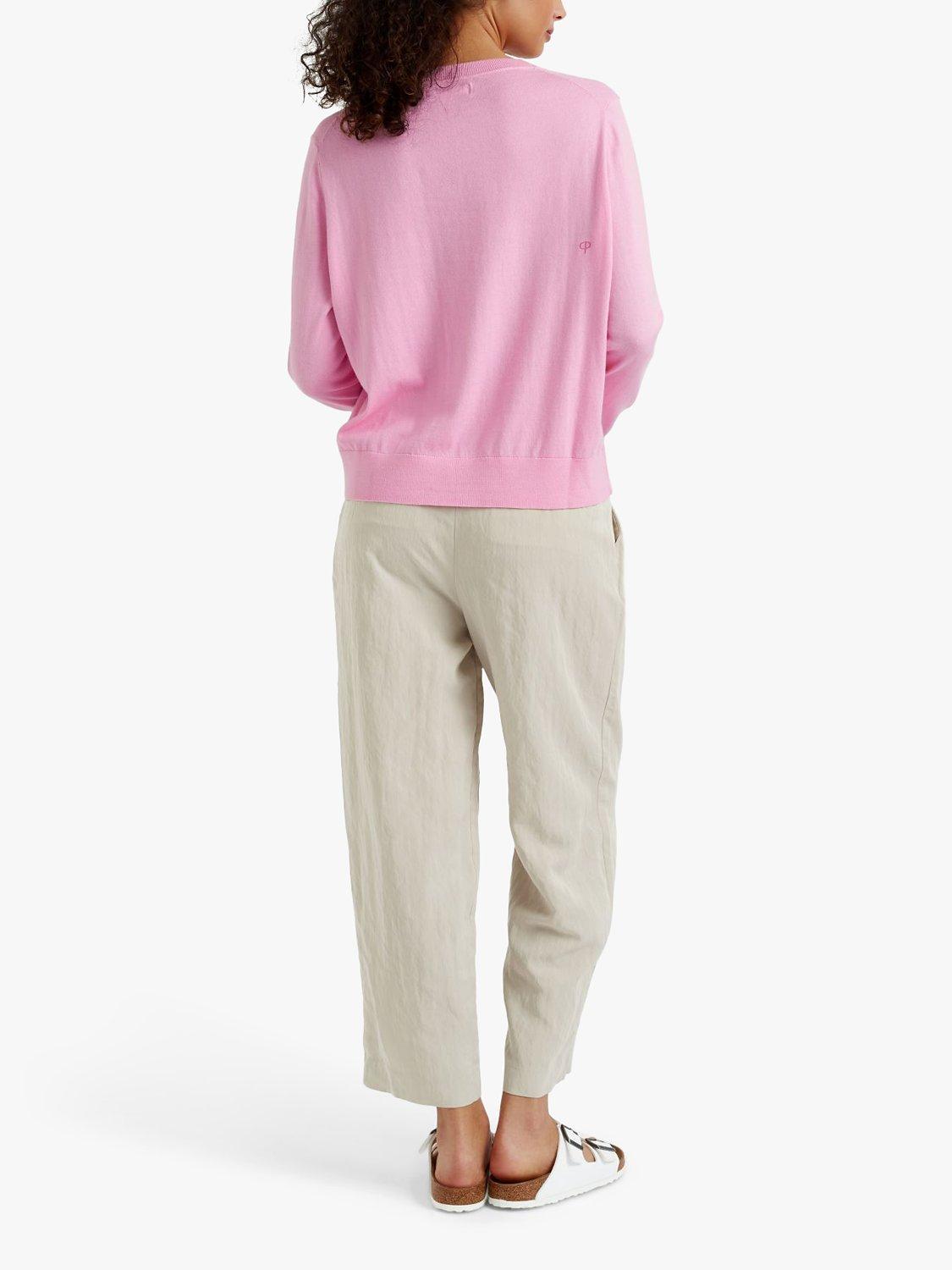 Product image 2 of 3, which shows Chinti & Parker Snoopy Jumper, Fondant Pink/Multi, XS
