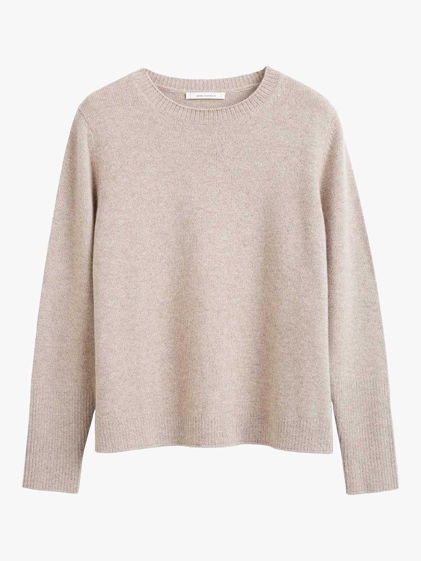 Chinti & Parker Cashmere Boxy Jumper, Oatmeal, XS