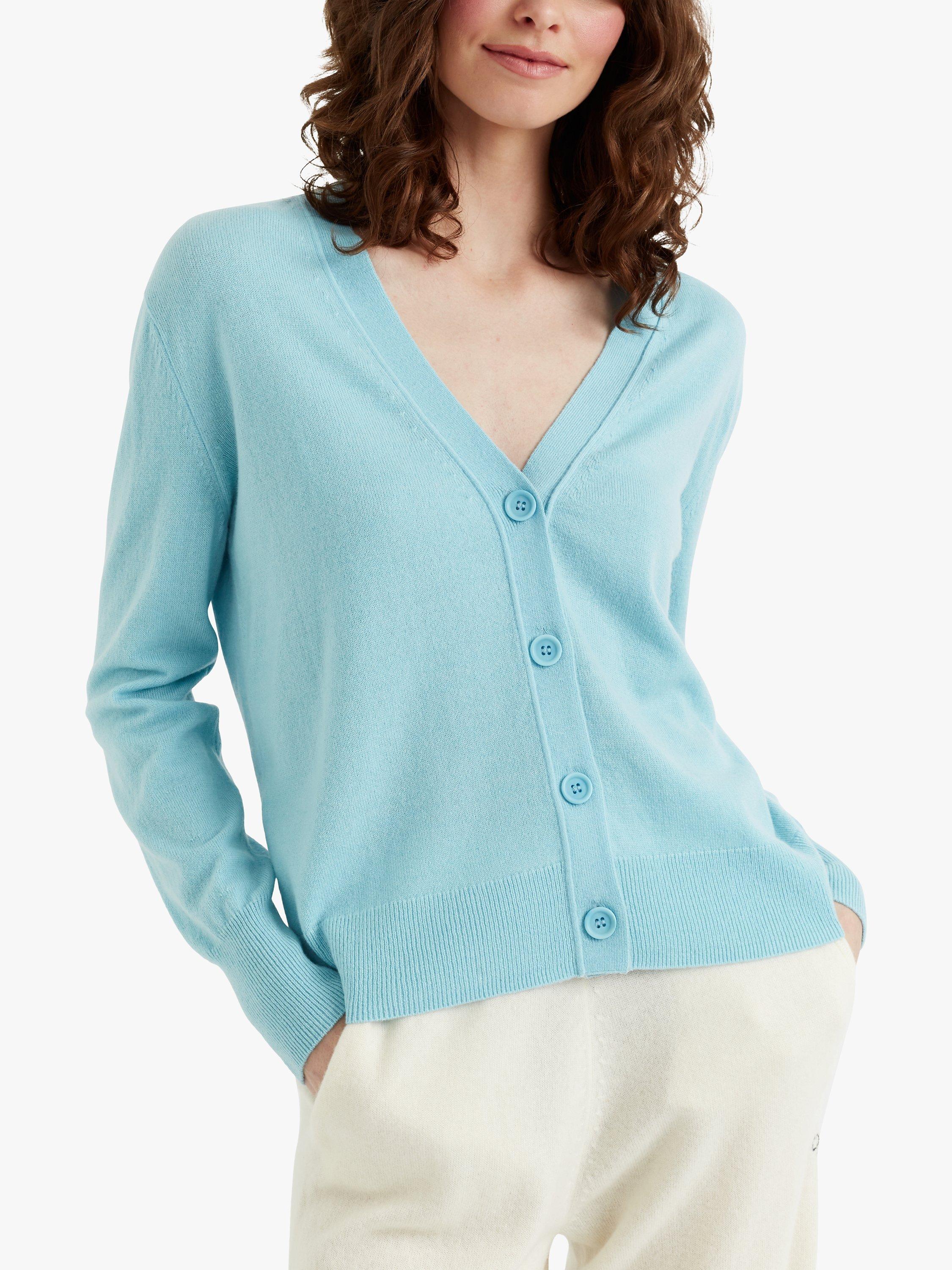 Chinti & Parker Cashmere Cardigan, Tidal Blue