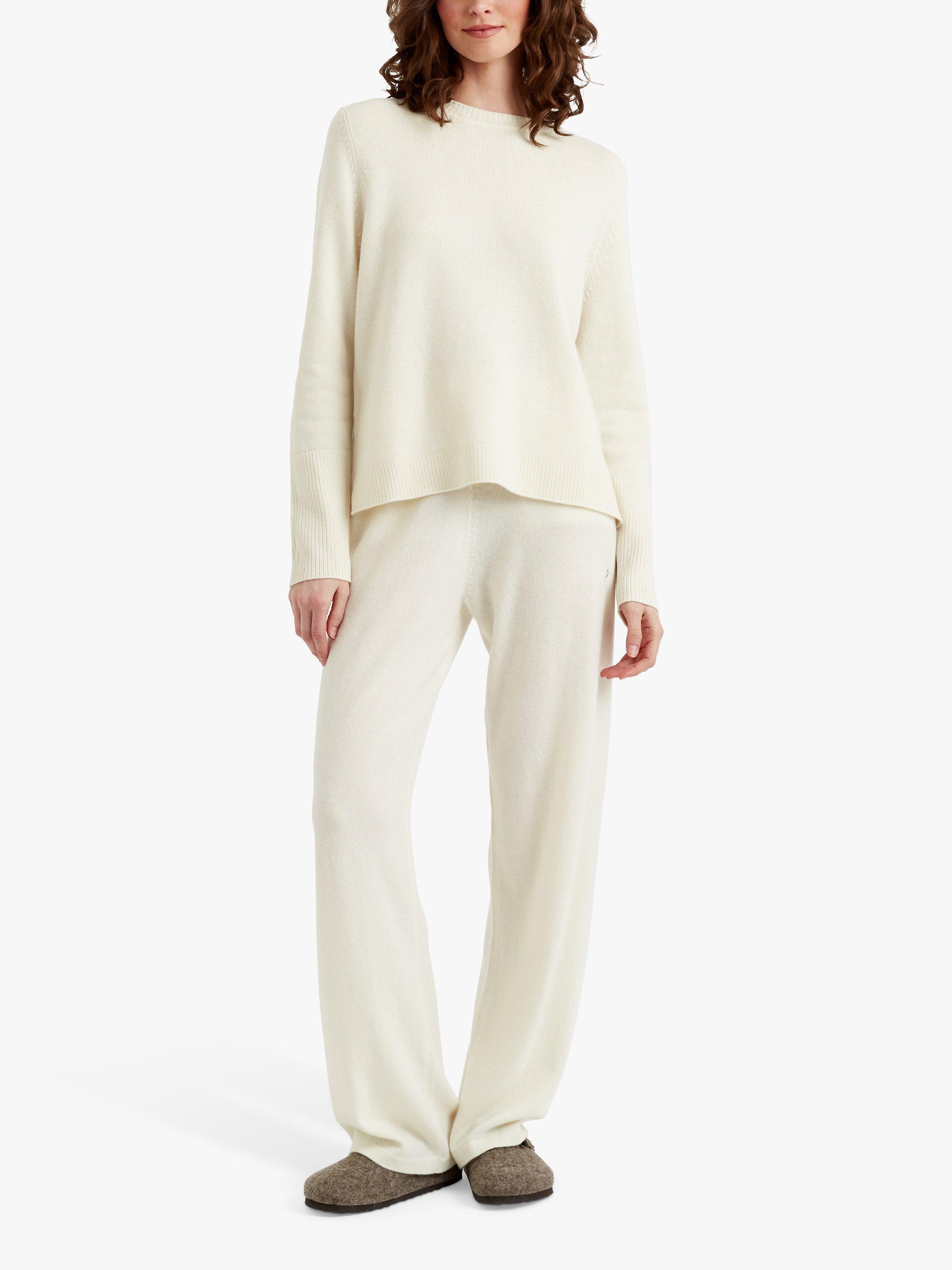 Product image 3 of 4, which shows Chinti & Parker Cashmere Crew Neck Jumper, Cream, XS