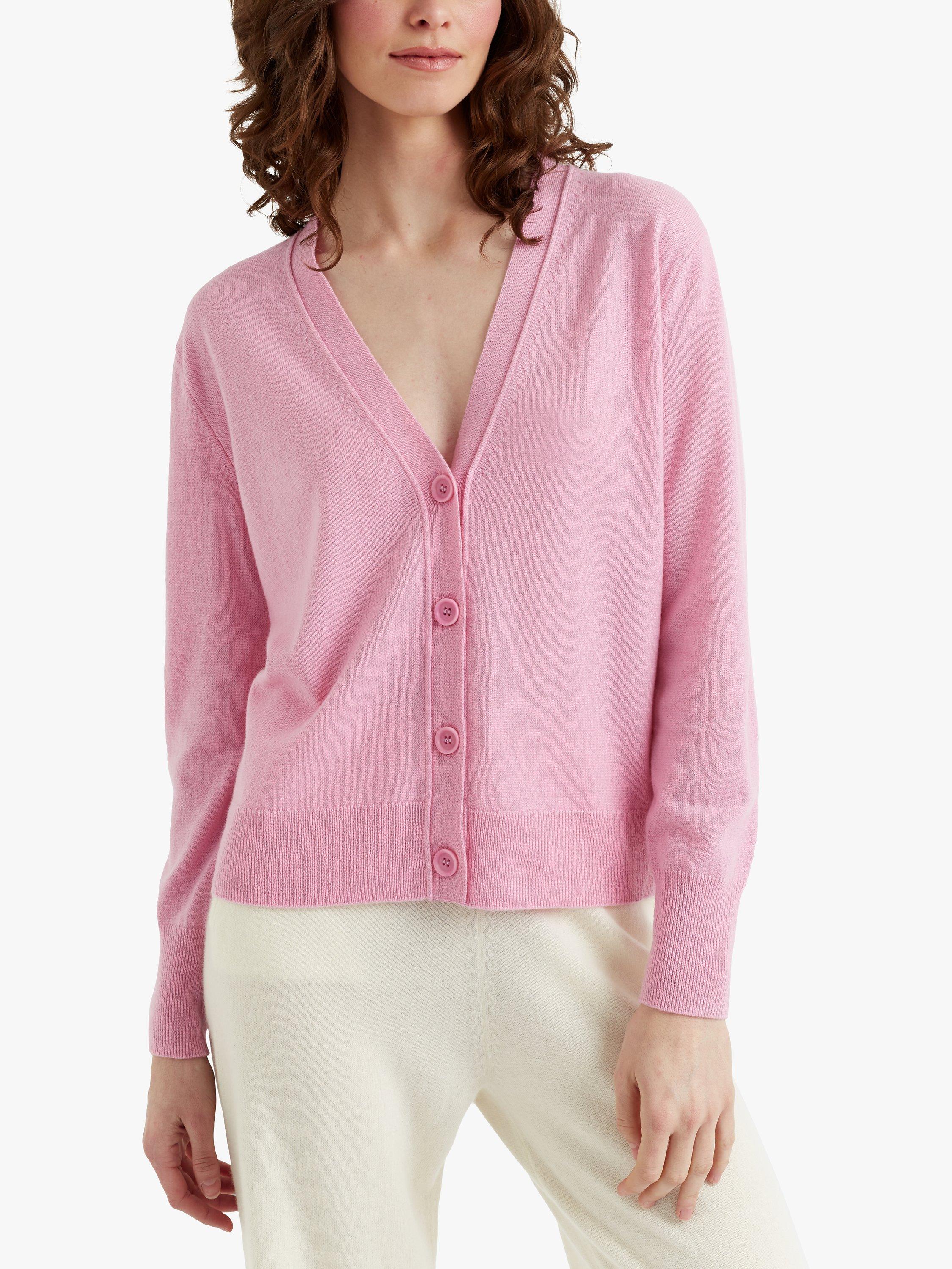 Chinti & Parker Cashmere Cardigan, Fondant Pink, XS