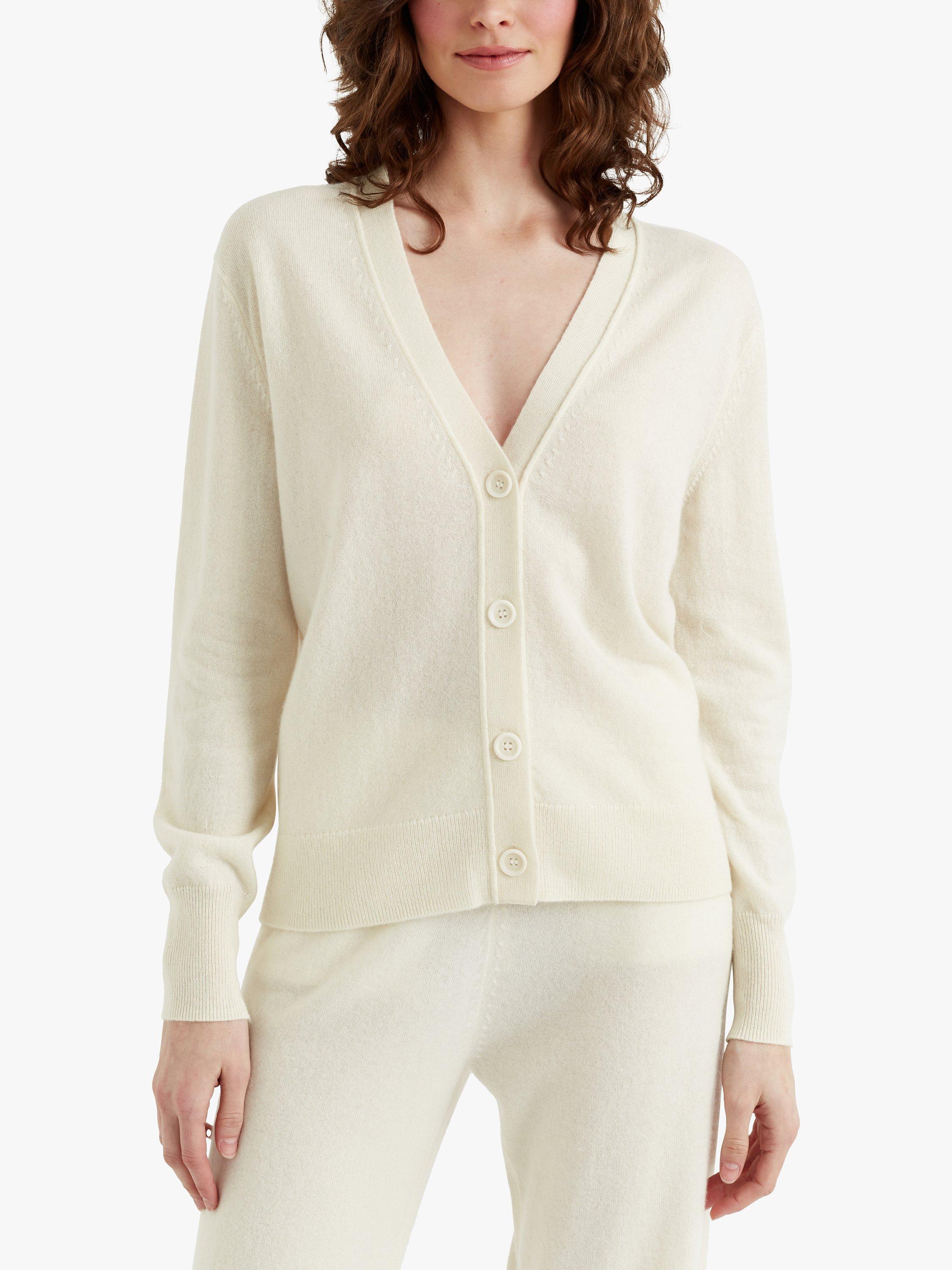 Chinti & Parker Cashmere Cardigan, Cream, XS