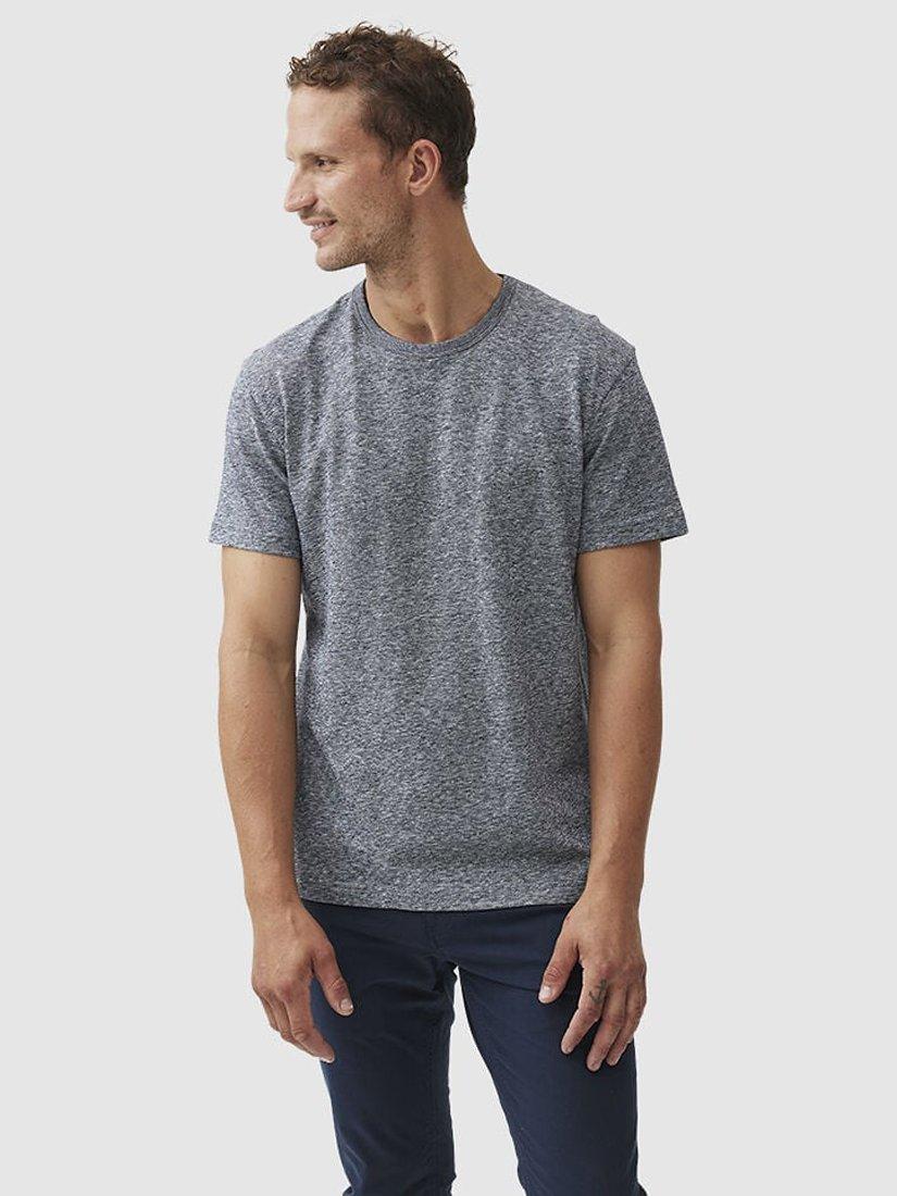 Product image 2 of 6, which shows Rodd & Gunn Fairfield Cotton Linen Slim Fit T-Shirt, Denim, XS