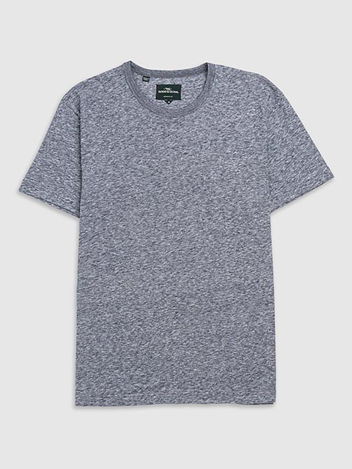 Product image 5 of 6, which shows Rodd & Gunn Fairfield Cotton Linen Slim Fit T-Shirt, Denim, XS