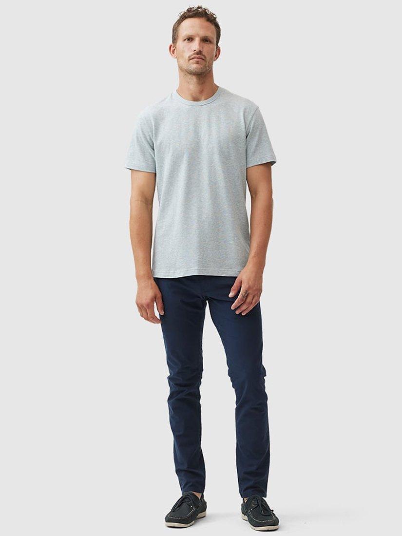 Product image 3 of 6, which shows Rodd & Gunn Fairfield Cotton Linen Slim Fit T-Shirt, Ash, XS