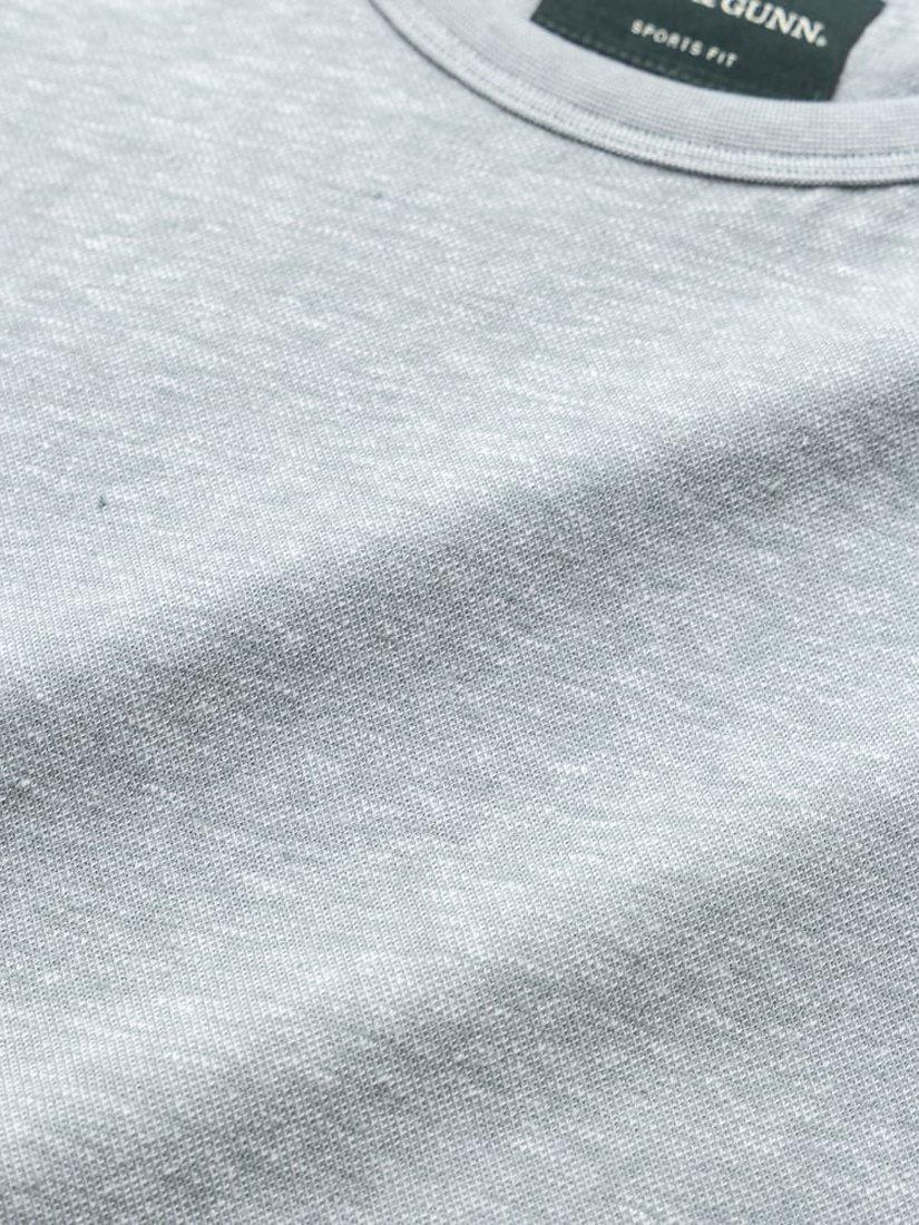 Product image 6 of 6, which shows Rodd & Gunn Fairfield Cotton Linen Slim Fit T-Shirt, Ash, XS