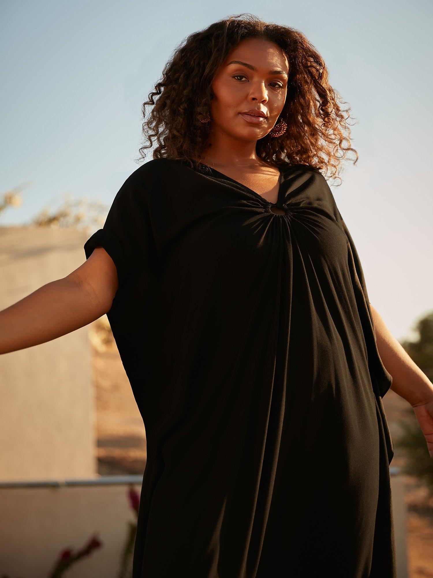 Live Unlimited Curve Maxi Kaftan Black