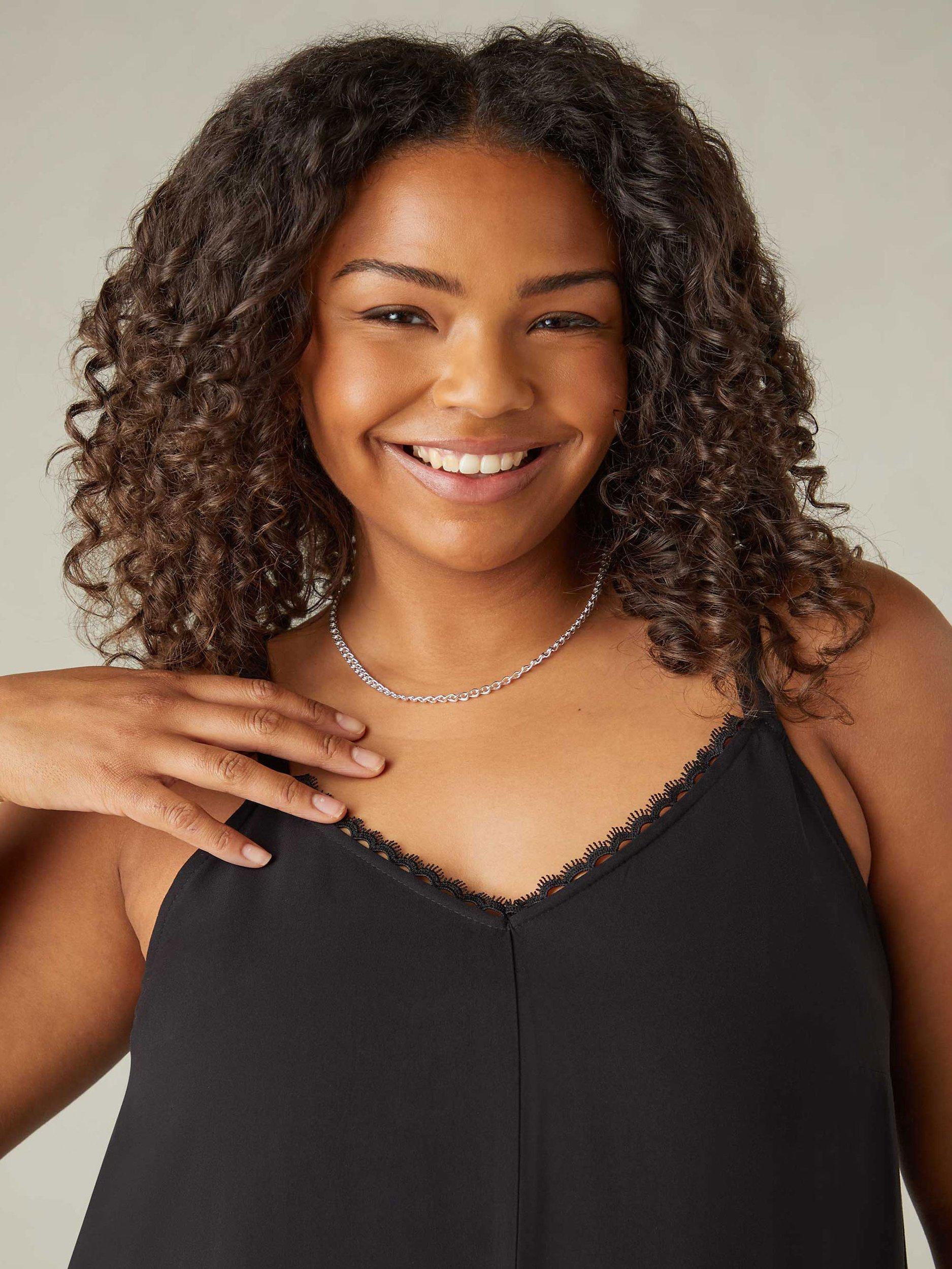 Product image 4 of 7, which shows Live Unlimited Curve Hanky Hem Dress, Black, 12