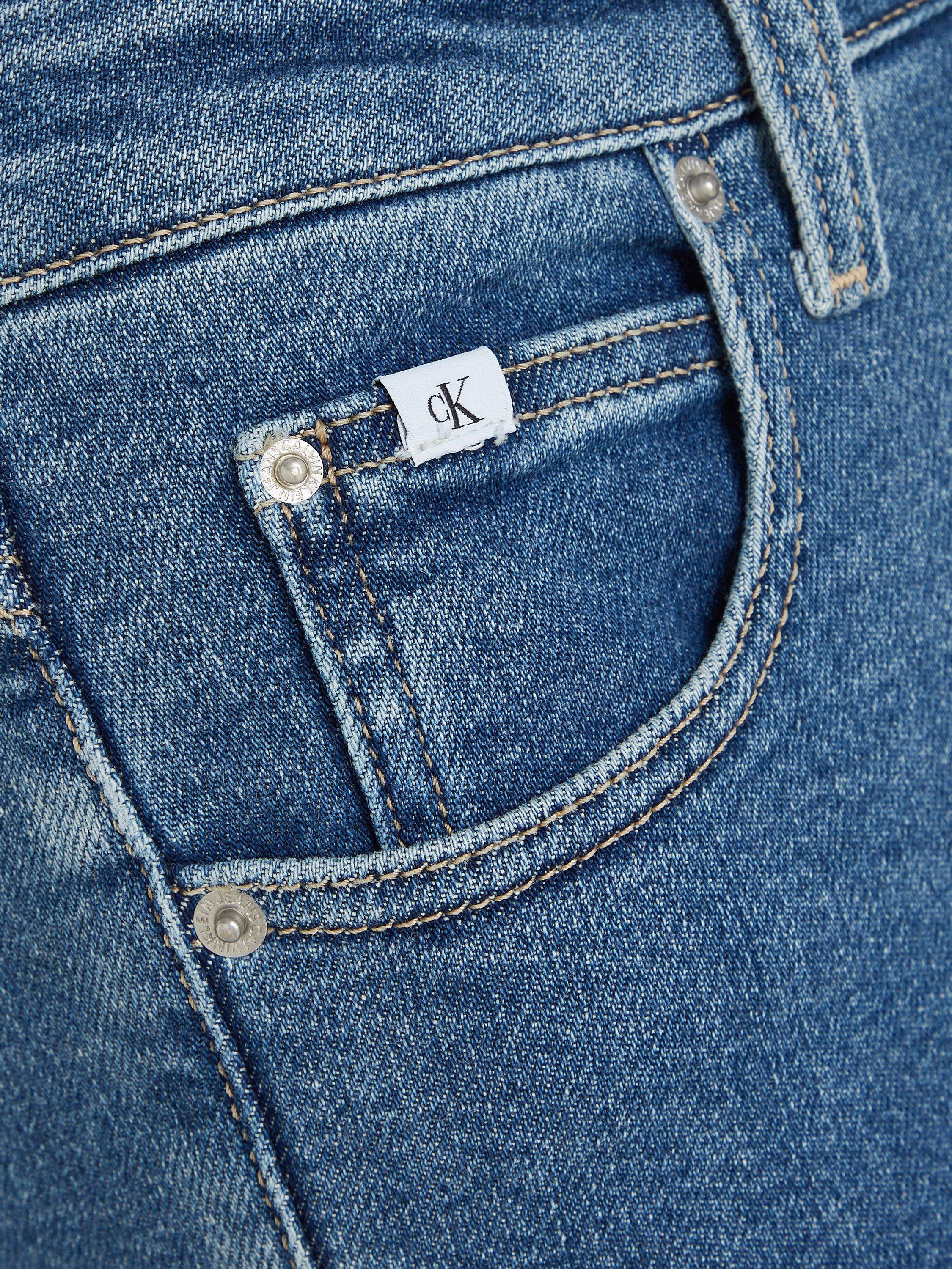 Product image 4 of 6, which shows Calvin Klein High Rise Skinny Jeans, Medium Blue, 24S