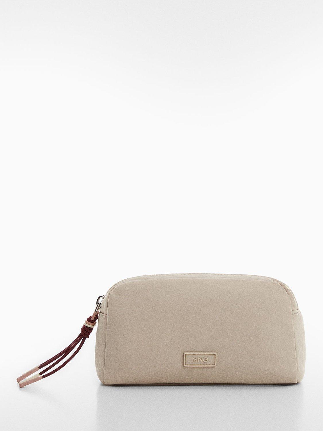 Mango Double Zip Toiletry Bag, Neutral