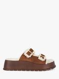 Dune London Lazio Suede Flatform Sandals, Tan