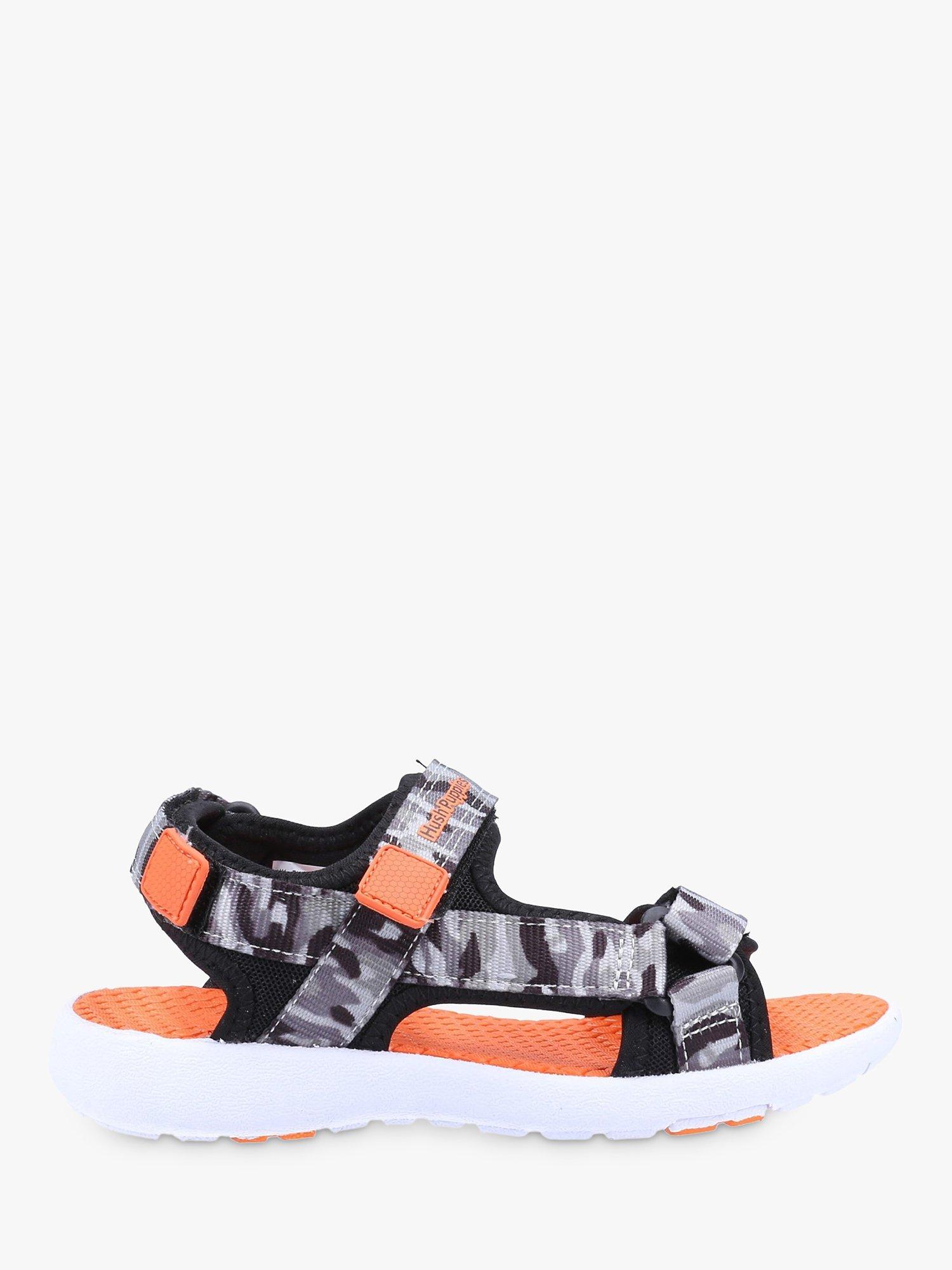 Hush Puppies Kids' Miles Quarter Strap Sandals, Orange/Multi