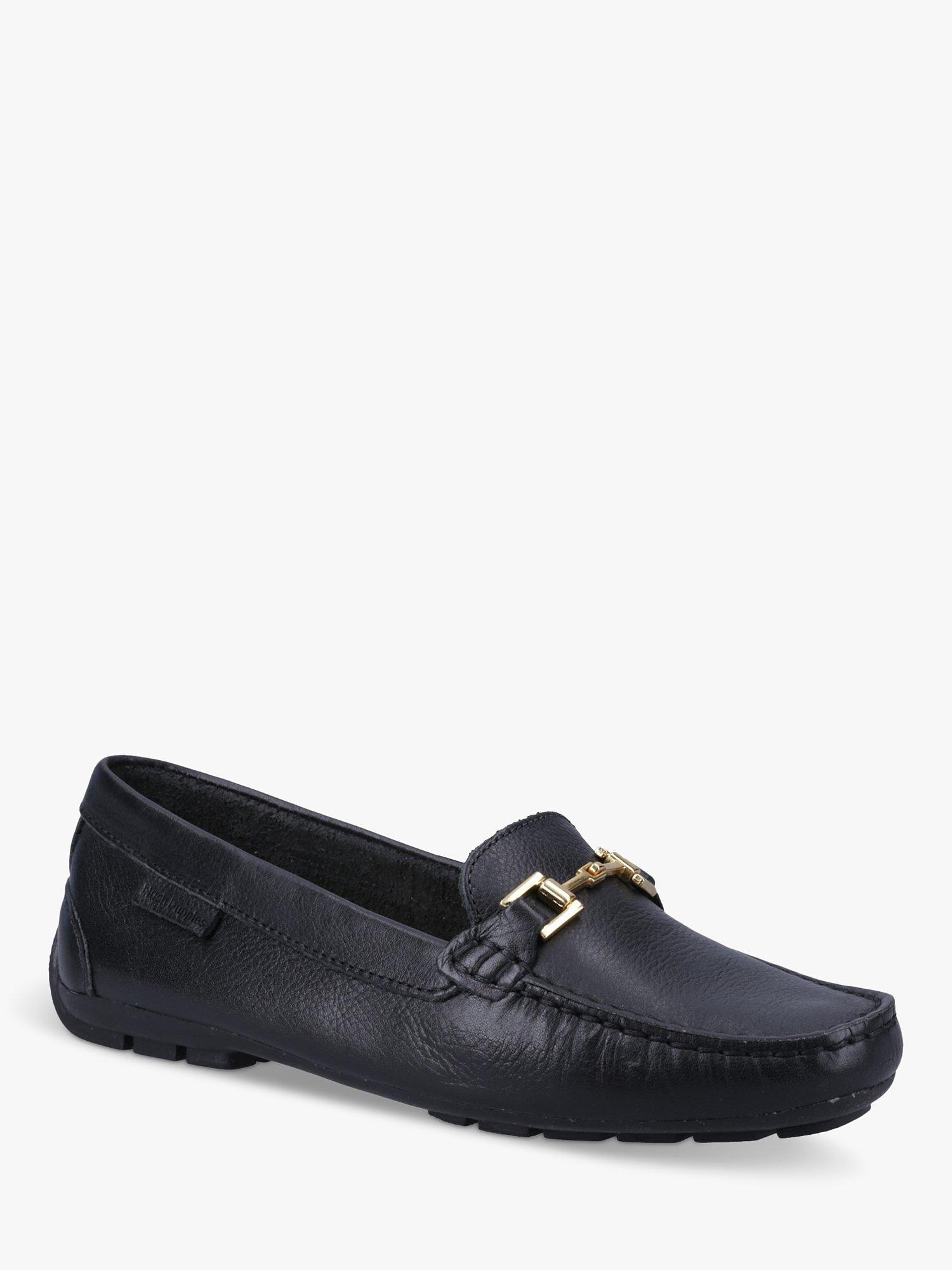 Hush Puppies Eleanor Leather Loafers, Black, 3