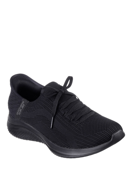Skechers Ultra Flex 3.0 Brilliant Path Wide Fit Trainers, Black - view 2, Black