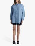 James Lakeland Denim Oversized Shirt, Light Blue, Light Blue